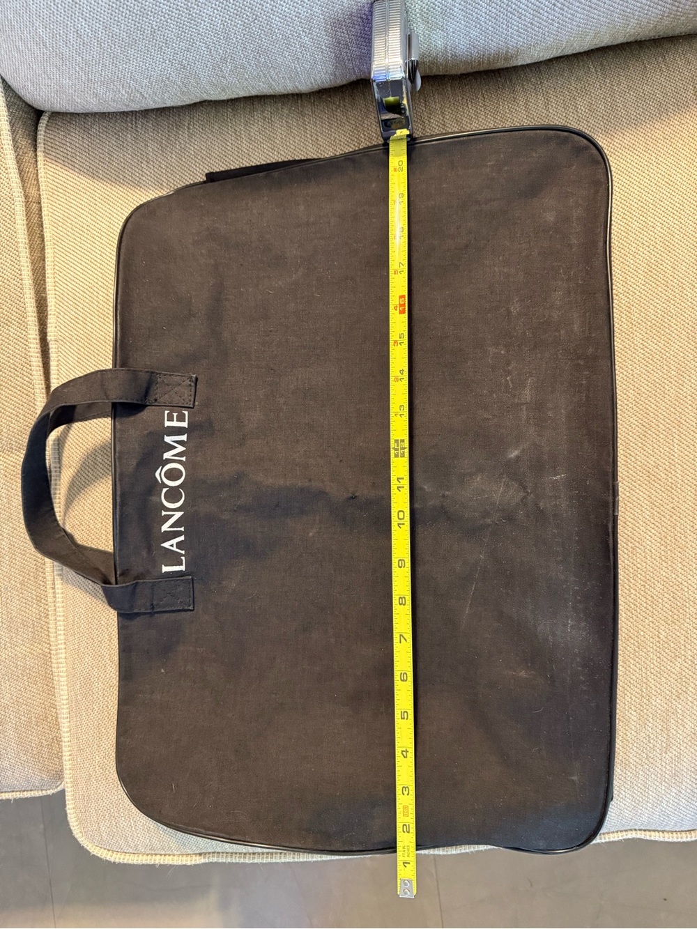 Lancôme Black Canvas Tote with Top Handles